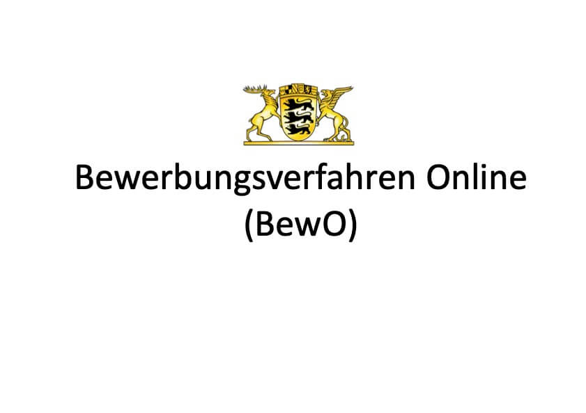 Informationen zum Bewerbungsverfahren Online (BewO)